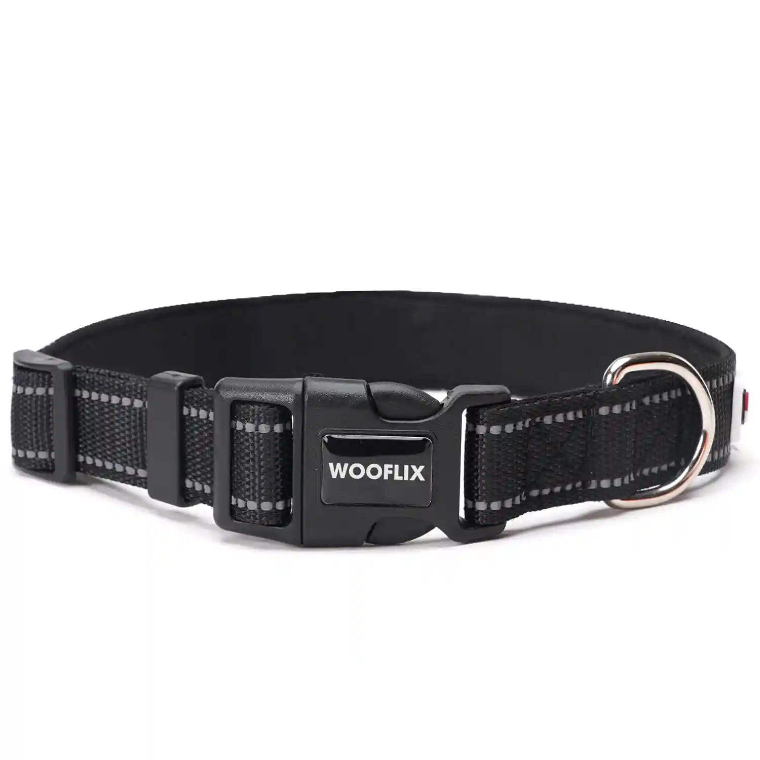 Wooflix Reflective Collar - Medium, Black