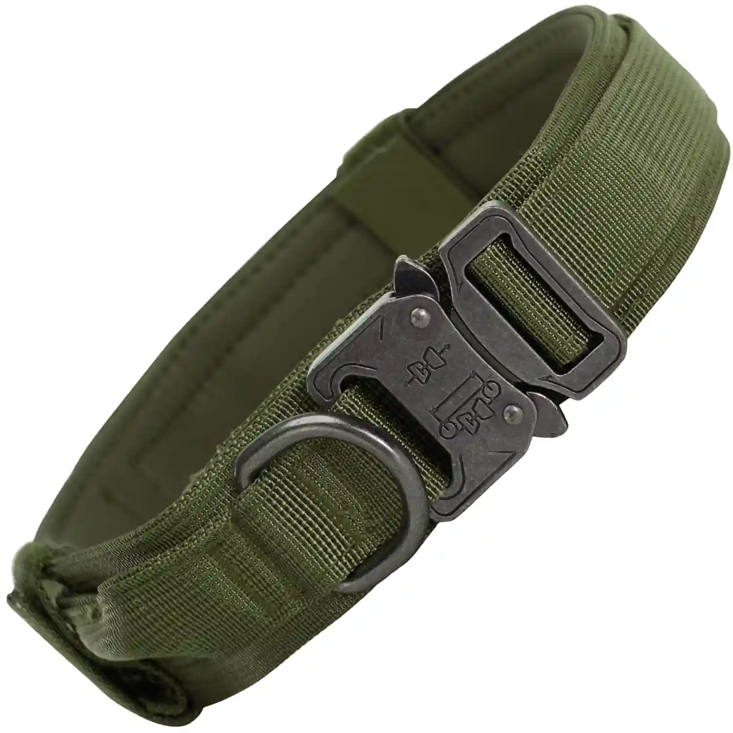 Wooflix Metal Collar - Army Green, Medium