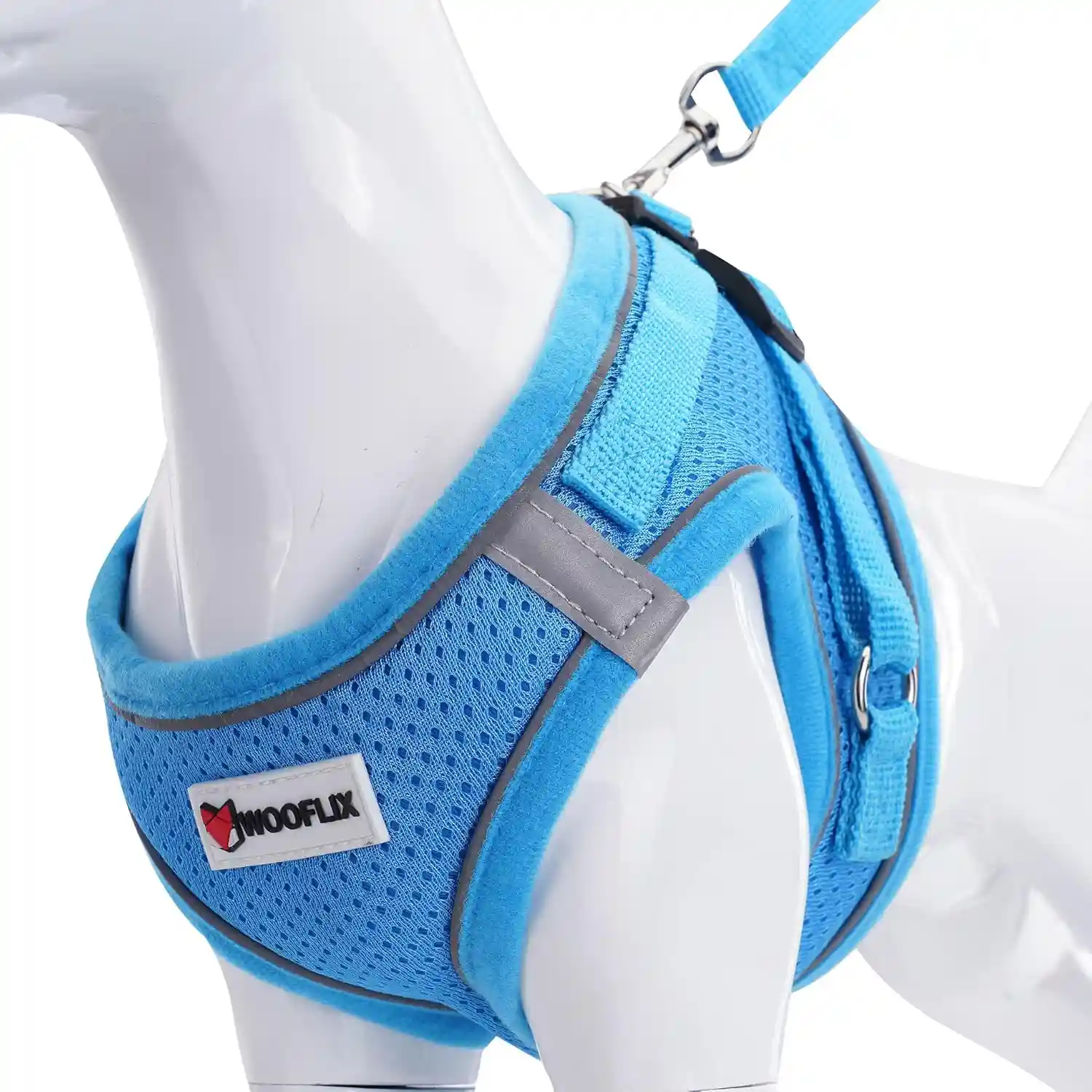 WOOFLIX Dog Harness for Puppies, Small and Medium Size Dogs (Blue)